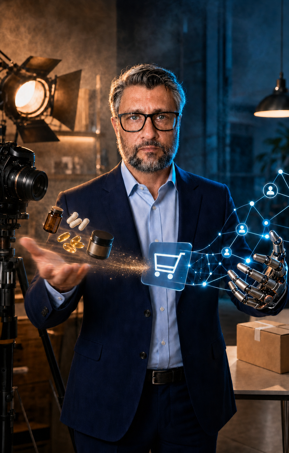 Hasan Döger inszeniert die Verbindung von Supplement-E-Commerce und KI-Automation